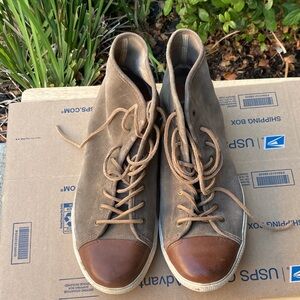 Men's FRYE Brown suede leather High-Top shoes size 14